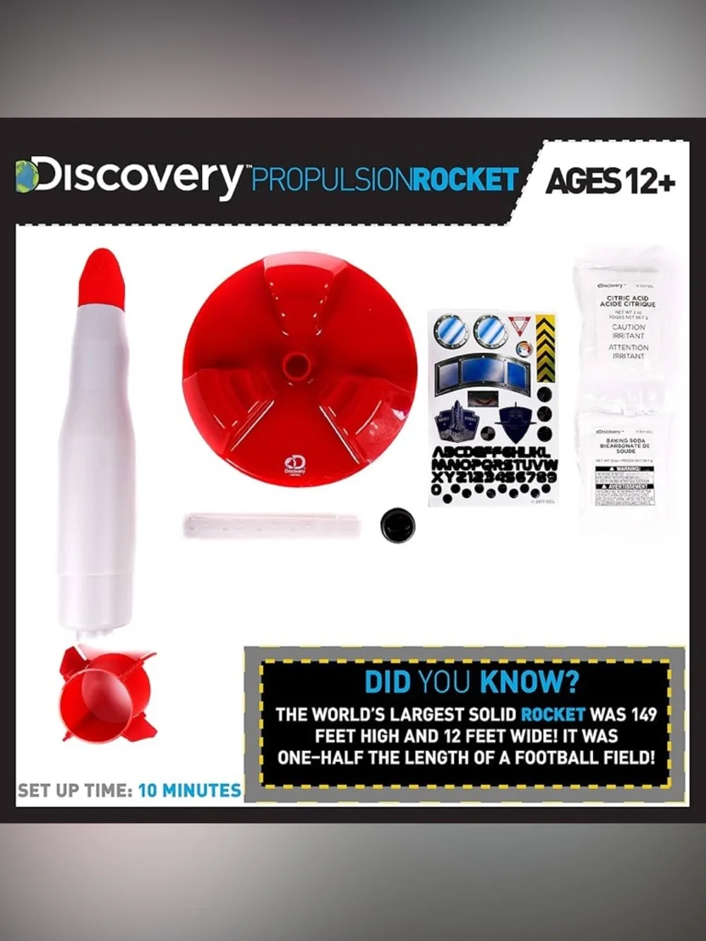 Discovery Rocket Red Silver